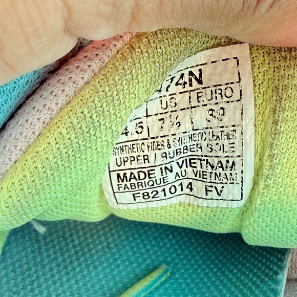 ASICS Women's Sneakers - Silver and Aqua - Picture 6 of 9